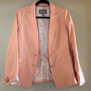 Banana Republic Peach Linen Blazer